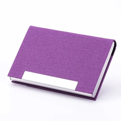 Nerūdijančio plieno vizitinių kortelių laikiklis Individualizuotas prabangus Pu laikiklis Kortelių mada Profesionalus vizitinių kortelių laikiklis Vyrai Moterys