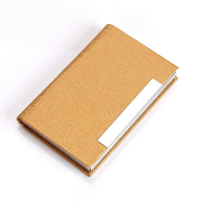 Nerūdijančio plieno vizitinių kortelių laikiklis Individualizuotas prabangus Pu laikiklis Kortelių mada Profesionalus vizitinių kortelių laikiklis Vyrai Moterys