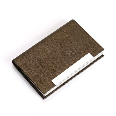 Nerūdijančio plieno vizitinių kortelių laikiklis Individualizuotas prabangus Pu laikiklis Kortelių mada Profesionalus vizitinių kortelių laikiklis Vyrai Moterys