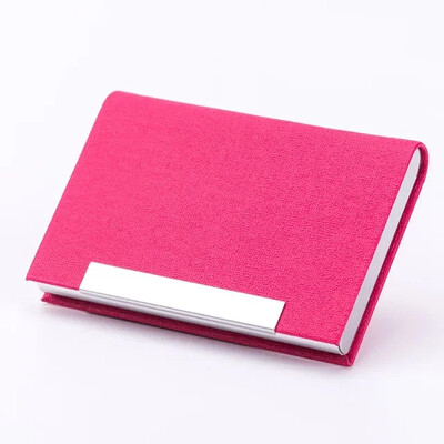 Nerūdijančio plieno vizitinių kortelių laikiklis Individualizuotas prabangus Pu laikiklis Kortelių mada Profesionalus vizitinių kortelių laikiklis Vyrai Moterys