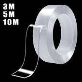 Αυτοκόλλητο 1/3/5/10 m Nano Tape Αυτοκόλλητη ταινία διπλής όψης Traceless αδιάβροχη ταινία για μπάνιο νιπτήρα κουζίνας.