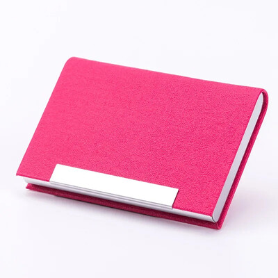 PU държач за визитки с магнитна катарама Калъф за визитки от неръждаема стомана Име на ID на кредитна карта