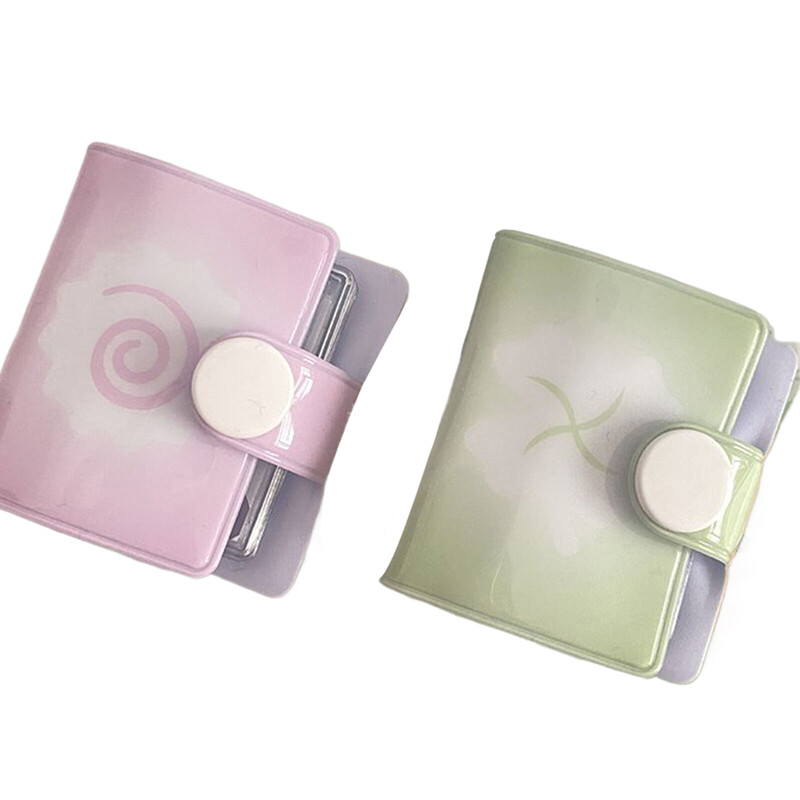 1-tolline neljaleheline ristiku minifotoalbum, 20 tk PVC kahepoolse varrukaga fotokaardiraamat