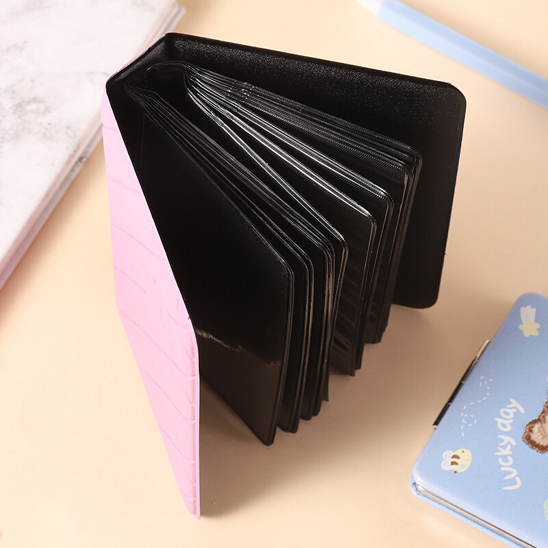 Едноцветен 3-инчов фотоалбум Албум Държач за фотокарти Kpop Idol Cards Collect Book Photos Album