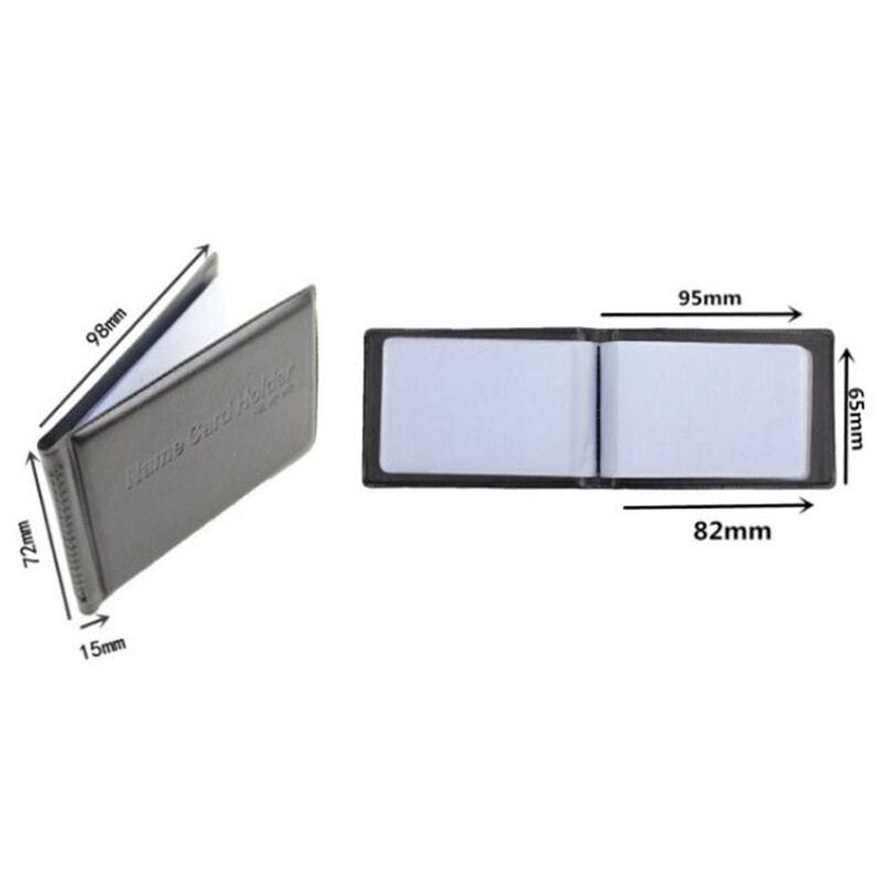 40 слота PU кожен държач за визитки за мъже Преносима колекторна книга с имена на карти Органайзер за банкови карти Портфейл Офис консумативи