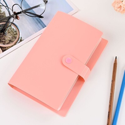 Suure mahutavusega 100 arve kollektsiooni album Korea stiilis veekindel taskuga hoiuraamat Tolmukindel siselehe piletikaartide raamat