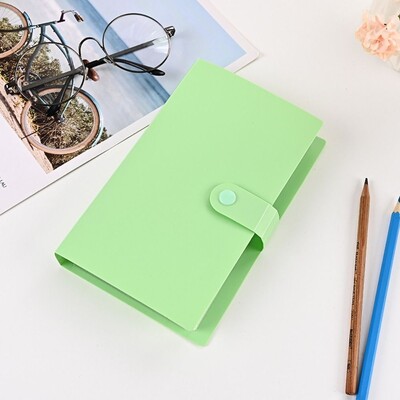 Suure mahutavusega 100 arve kollektsiooni album Korea stiilis veekindel taskuga hoiuraamat Tolmukindel siselehe piletikaartide raamat