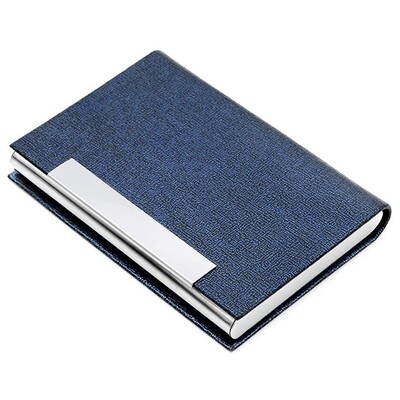 Neprarandantis vyras ir moteris su magnetine sagtimi PU odos vizitinės kortelės laikiklio kortelės dėklas Vardo kortelės laikiklio kortelės kišenė