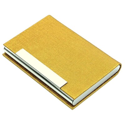 Neprarandantis vyras ir moteris su magnetine sagtimi PU odos vizitinės kortelės laikiklio kortelės dėklas Vardo kortelės laikiklio kortelės kišenė