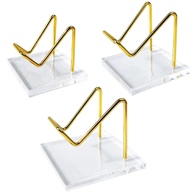 Metalinis mineralinis stendas su akrilo pagrindu, skirtas krištolo papuošalų stovui, akmeninei lentynai
