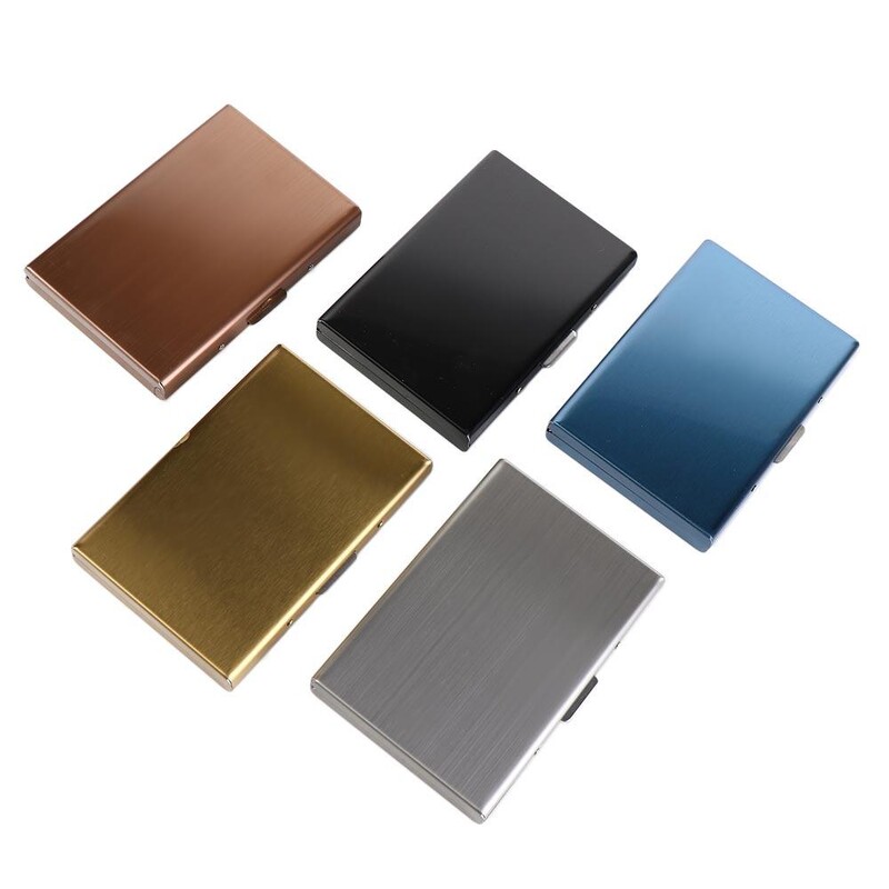 Kreditinė kortelė kelių kortelių bitų kreditinių kortelių dėžutė 6 kortelės RFID kortelės laikiklio kortelės antimagnetinis dėklas Vizitinės kortelės laikiklis banko kortelės dėklas