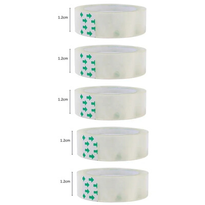 1-10 БР. Силна лепкава прозрачна лента Невидими залепващи опаковъчни ленти Опаковъчна прозрачна лента Домашен офис Ученически пособия