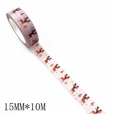 1PC Božićne Washi trake Snježne pahuljice Pruge sobova Kawaii maskirne trake Naljepnice Uredski materijal Scrapbooking Školski pribor