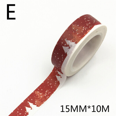 1PC Božićne Washi trake Snježne pahuljice Pruge sobova Kawaii maskirne trake Naljepnice Uredski materijal Scrapbooking Školski pribor