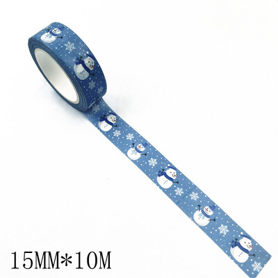 1PC Božićne Washi trake Snježne pahuljice Pruge sobova Kawaii maskirne trake Naljepnice Uredski materijal Scrapbooking Školski pribor