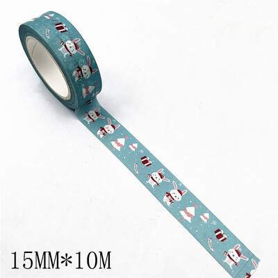 1PC Božićne Washi trake Snježne pahuljice Pruge sobova Kawaii maskirne trake Naljepnice Uredski materijal Scrapbooking Školski pribor