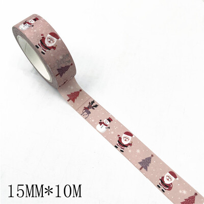 1PC Božićne Washi trake Snježne pahuljice Pruge sobova Kawaii maskirne trake Naljepnice Uredski materijal Scrapbooking Školski pribor