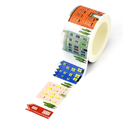 NOU 1X 10M Decor Case de Crăciun Set de bandă Washi pentru albume de albume Bandă de mascare adezivă Cute Journaling Kawaii Papelaria