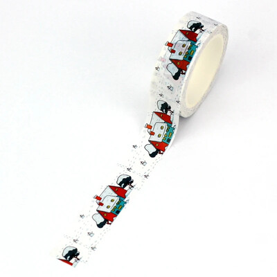 NOU 1X 10M Decor Case de Crăciun Set de bandă Washi pentru albume de albume Bandă de mascare adezivă Cute Journaling Kawaii Papelaria