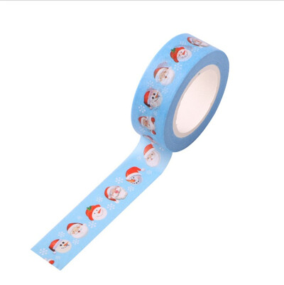 15 mm X 10 m Božićno drvce od snježnog jelena Ukrasna Washi traka DIY Scrapbooking Samoljepljiva traka Školski uredski pribor