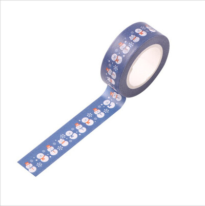 15 mm X 10 m Božićno drvce od snježnog jelena Ukrasna Washi traka DIY Scrapbooking Samoljepljiva traka Školski uredski pribor