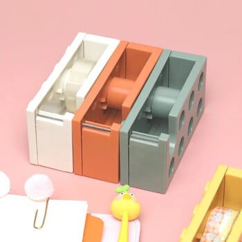 Creative Paper Tape Cutter Δόμηση γραφείου σε σχήμα γραφικής ύλης Συγκράτηση ταινίας Dispenser Washi Tape Storage Εργαλεία γραφείου