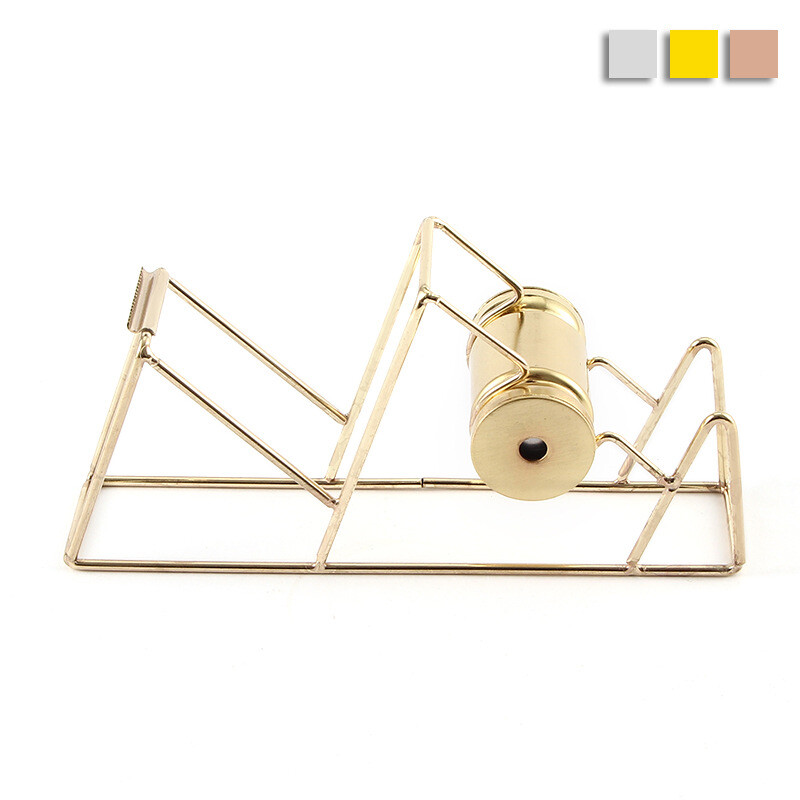 Резачка за кухи тиксо от розово злато Washi Организатор за съхранение Канцеларски материали Офис консумативи JUN-28A