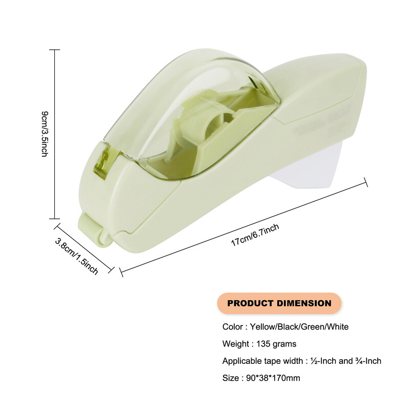 Eagle automatinis juostos dozatorius, su dviem juostos ritinėliais, nereikia baterijos, puikiai tinka rankų darbams, šeimos dovanų pakavimui