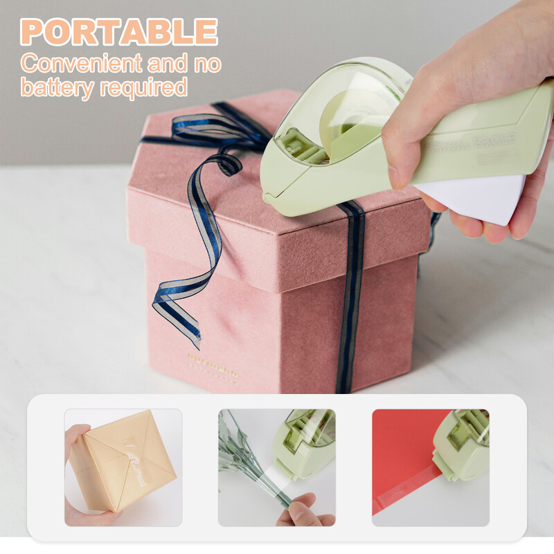 Eagle automatinis juostos dozatorius, su dviem juostos ritinėliais, nereikia baterijos, puikiai tinka rankų darbams, šeimos dovanų pakavimui