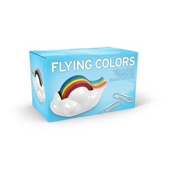 Rainbow Tape Dispenser Πλαστικός κόφτης πριονιού για Washi Tapes Maxium 18mm Επιτραπέζιο Organizer Desk Office School F7490