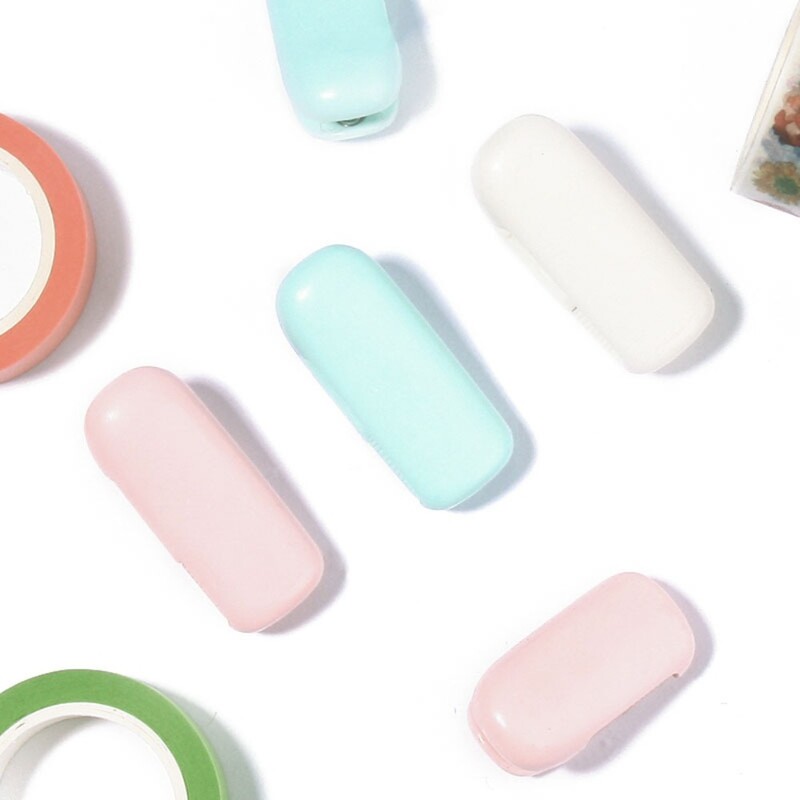 Mini paberilindi lõikamisklamber Teibilõikur Kunst DIY käsitöö Scrapbooking tööriist Kooli kirjatarvete lindi jaotur Organzier Kaasaskantav