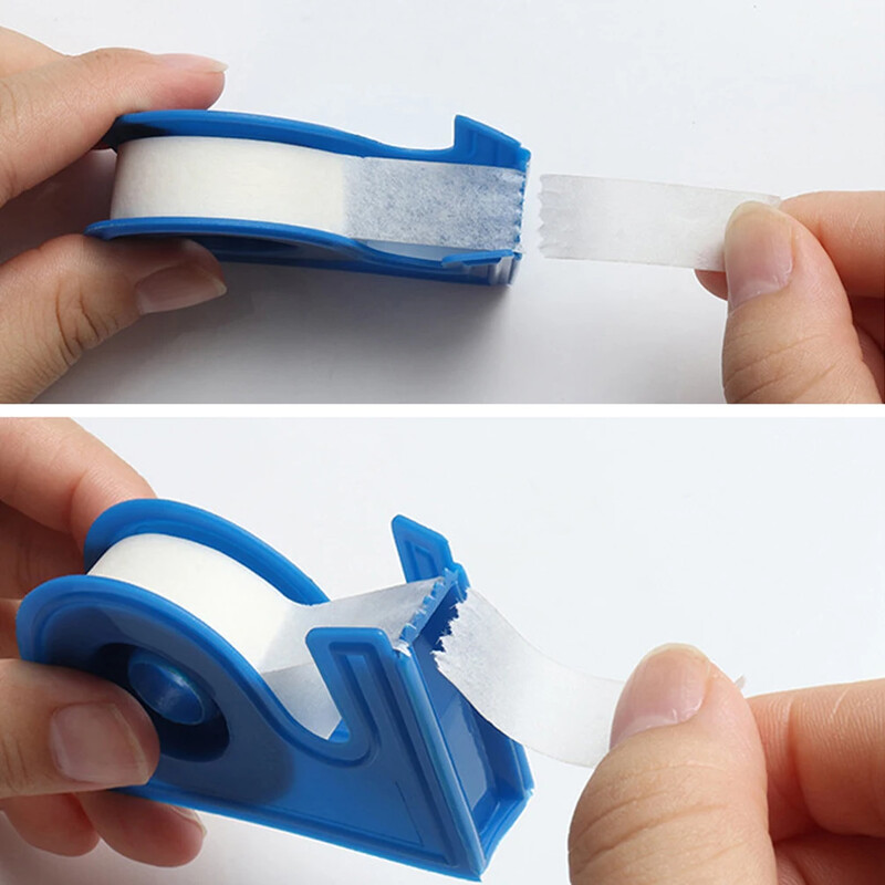 1PC Резачка за лента за удължаване на мигли Резачка за присаждане на мигли за очи Държач за лепяща лента Инструменти за грим Резачка за ABS лента