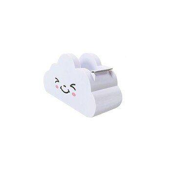 1PC Creative Cute Tape Block Mini Cloud Student Tape Cutter Handbook Tape Block Rainbow Tape