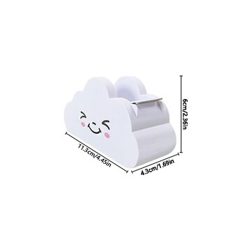 1PC Creative Cute Tape Block Mini Cloud Student Tape Cutter Handbook Tape Block Rainbow Tape