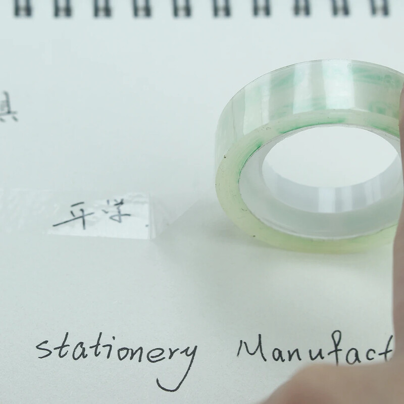 Bandă transparentă cu lățime de 15 mm 1/2/6 Role de bandă transparentă pentru școală Benzi adezive de birou ambalaj de etanșare de înaltă vâscozitate TMJ-001-15mm