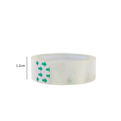 5-1 kom 18/12/8 mm prozirna ljepljiva traka Paket Alati Uredski pribor Školski pribor Pakiranje ljepljive trake za studente