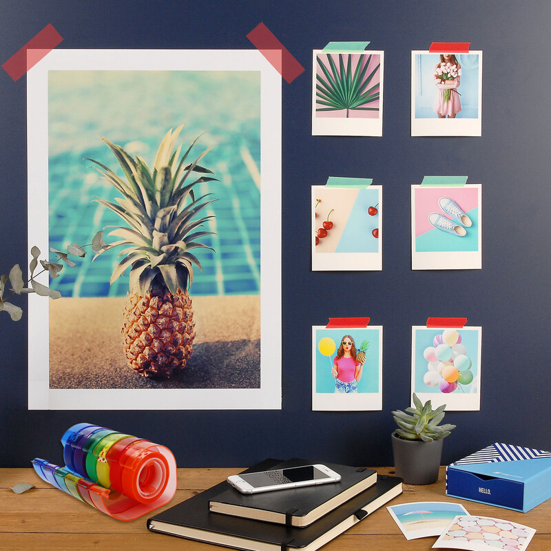 Eagle Creative teibi jaoturi komplekt, DIY käsitööriistad, 6 tk värvilised läbipaistvad teibid kaasas, koolitarbed kontoritarbed