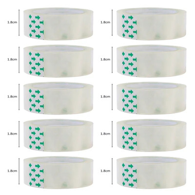 Здрави лепкави прозрачни пълнители за тиксо Невидими залепващи опаковъчни ленти Офис Училищни канцеларски материали Опаковъчна прозрачна лента