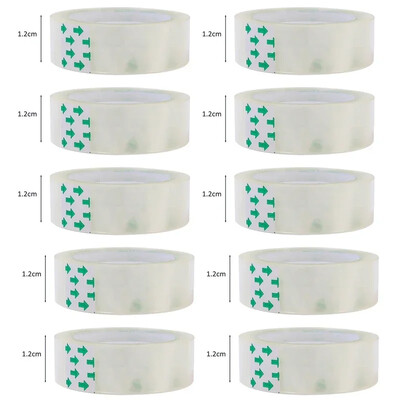 Здрави лепкави прозрачни пълнители за тиксо Невидими залепващи опаковъчни ленти Офис Училищни канцеларски материали Опаковъчна прозрачна лента