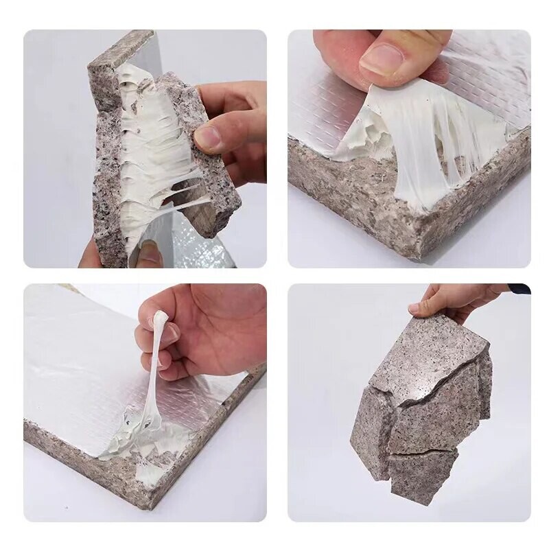 Hüdroisolatsioon Kummist hermeetik Tihendus Alumiiniumfoolium Remondi Katuse Butüülteip