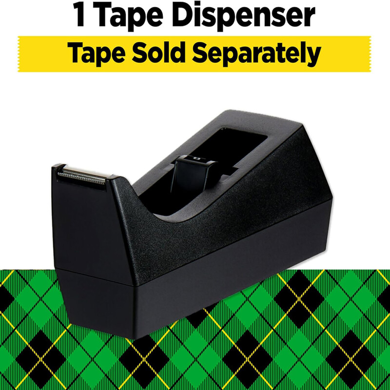 Stalinis juostos dozatorius (tinka 1" ir 3" šerdims) su juodos juostos laikikliu, pasvertu neslystančiu pagrindu, maskavimo juostai, karščiui atspari juosta