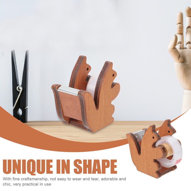 Szalagadagoló Asztali szalagtartók Fa mókus szalagadagoló Irodaszerek