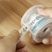 1-dijelni okrugli rezač Washi trake za doziranje, kreativni rezač prozirne maskirne trake, kutija za pohranu, rezač uredske ljepljive trake