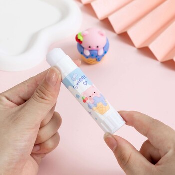 Creative Ice Cream Shape Solid Glue Stick Ισχυρές κόλλες Κόλλα ραβδί για φοιτητικά χαρτικά Προμήθειες στερεής κόλλας υψηλού ιξώδους