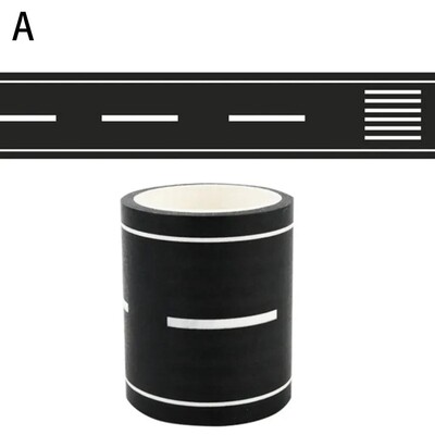 Versenyző gyerekek Születésnapi Ajándékok Autópálya Washi Tape Road Autópálya Vonat Matricák Játékok Tervezők Scrapbook csomagolás