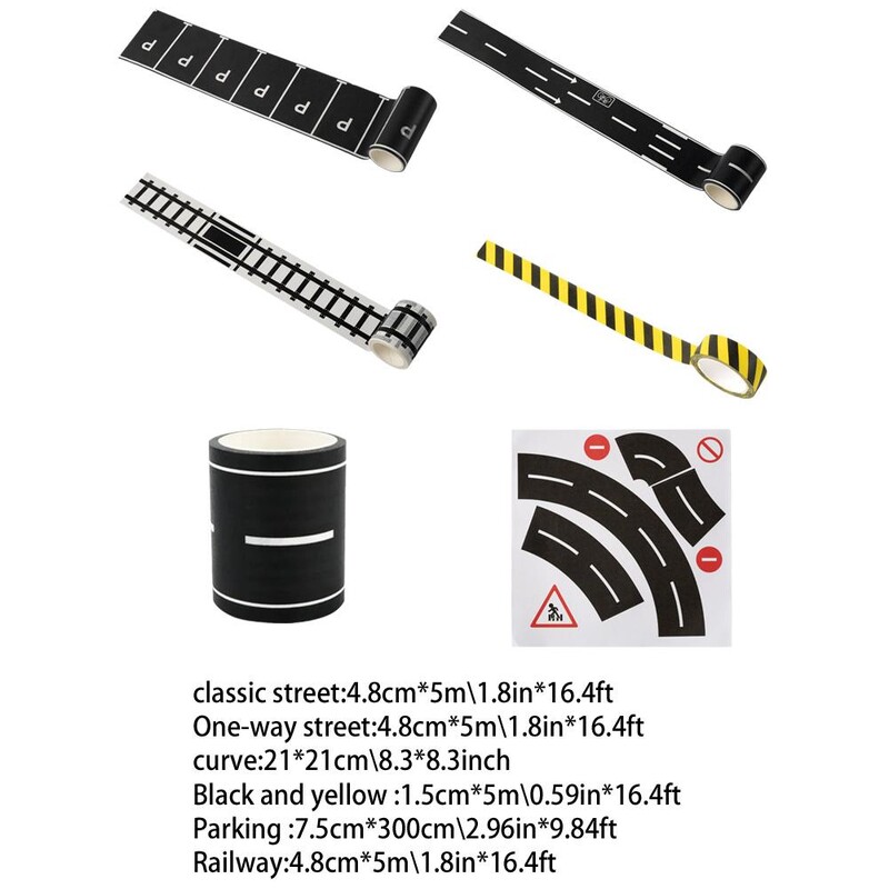 Utrke Dječji rođendanski darovi Autocesta Washi traka Cesta Auto Staza Vlak Naljepnice Igračke Planeri Omotanje spomenara