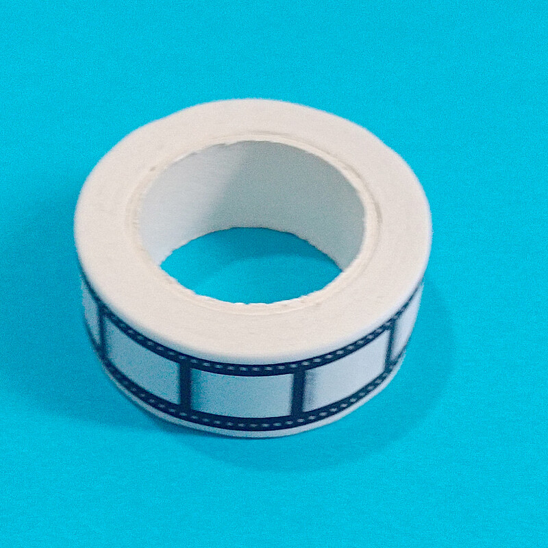 10M*15mm лента за печат на ролка на фотоапарата Скрапбук Направи си сам стикер Декорация Японска лента хартия Черно бели ръбове