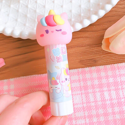 Προμήθειες γραφικής ύλης Kawaii Aesthetic αξεσουάρ γραφείου είδη γραφικής ύλης χαριτωμένα Cartoon Hand Work Μονόχρωμη συμπαγής κόλλα