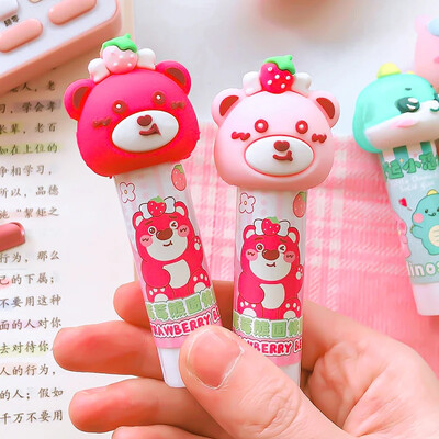 Προμήθειες γραφικής ύλης Kawaii Aesthetic αξεσουάρ γραφείου είδη γραφικής ύλης χαριτωμένα Cartoon Hand Work Μονόχρωμη συμπαγής κόλλα