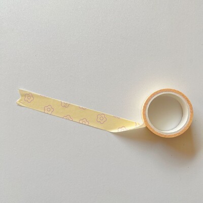 1 tk Pink Grid Cherry Flower Washi teip Dekoratiivne kleeplint Värviline maskeerimisteip kleebiste jaoks Scrapbooking DIY kirjatarvete teip